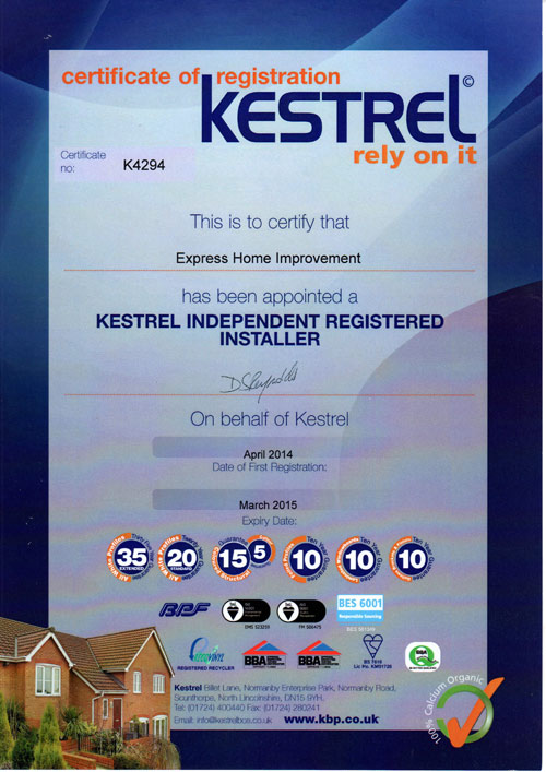 approved kestrel installer