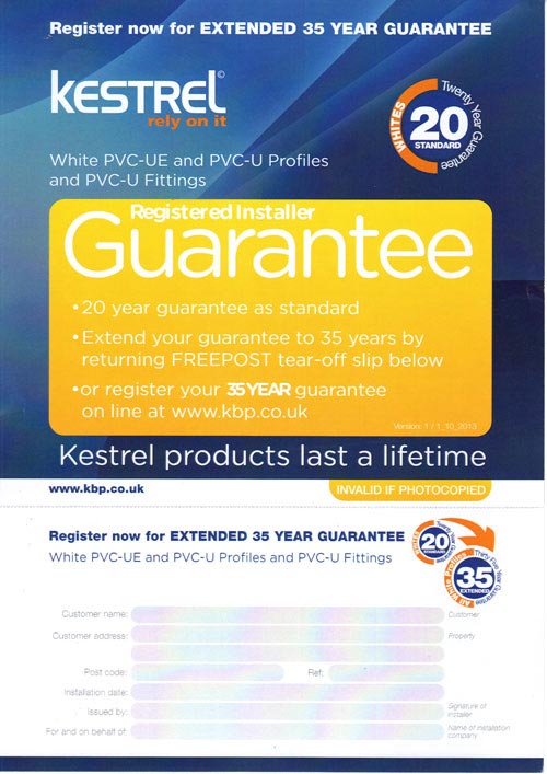 kestrel guarantee